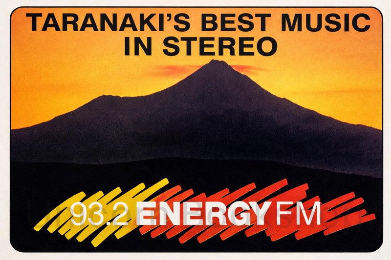 VINTAGE POSTER: 93.2 Energy FM, Taranaki 1984 Carousel 1
