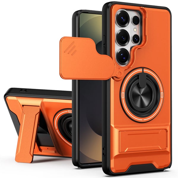 Samsung Galaxy S26 Series Magnetic Ring Stand Case with Camera Slide Cover Carousel 1