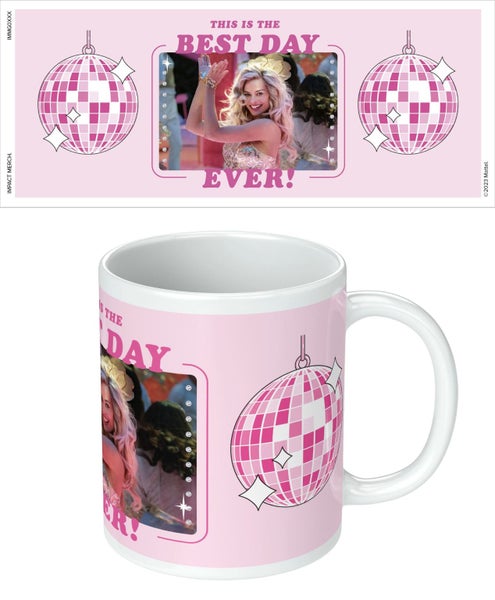 Barbie Movie Best Day Ever Ceramic Coffee Mug Cup Kitchen Drinkware Carousel 1