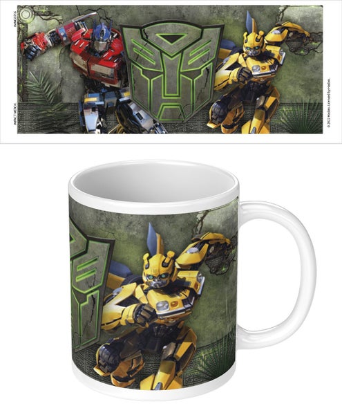 Transformers Scene and Logo Ceramic Coffee Mug Cup Kitchen Drinkware Carousel 1