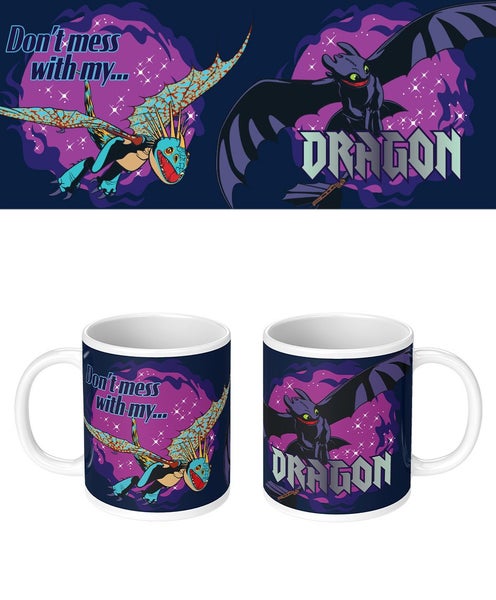 How To Train Your Dragon Dont Mess Ceramic Coffee Mug Cup Kitchen Drinkware Carousel 1
