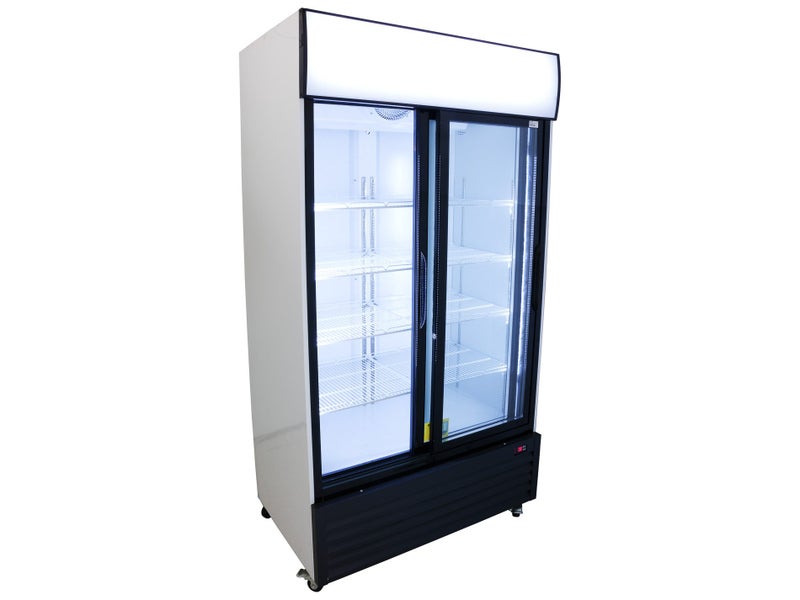Commercial Display Chiller Double Glass Sliding Door Fridge 900L *RRP $3295.00 Carousel 1