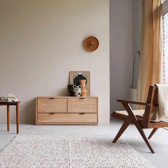 Rouen Natural Solid Oak Small TV Stand (Oak Furniture Store) Carousel 1