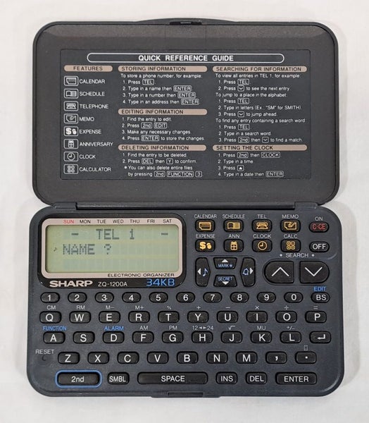 Sharp ZQ-1200A Electronic Organizer Carousel 1