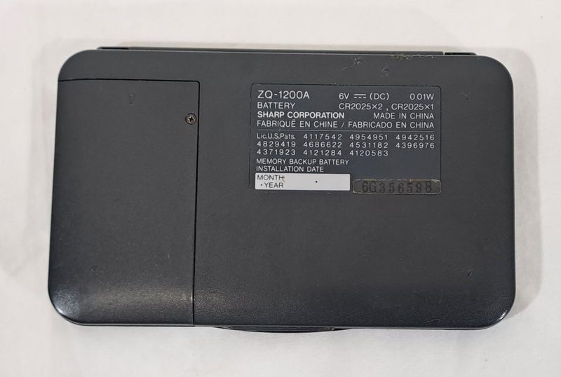 Sharp ZQ-1200A Electronic Organizer Carousel 3
