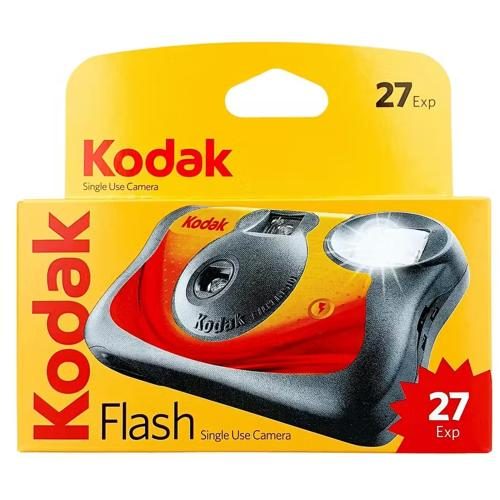Kodak Disposable OTUC Disposable Film Camera with Flash - Black/Yellow (27 Carousel 1