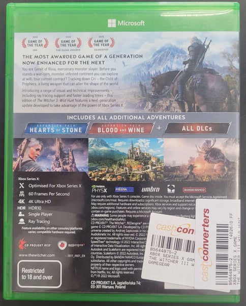 The Witcher 3 Wild Hunt Xbox Series X Game Carousel 4