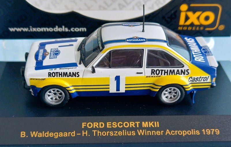 1979 Ford Escort MKII Acropolis Rally Winner Waldegaard #1 ~ iXO 1/43 Carousel 1
