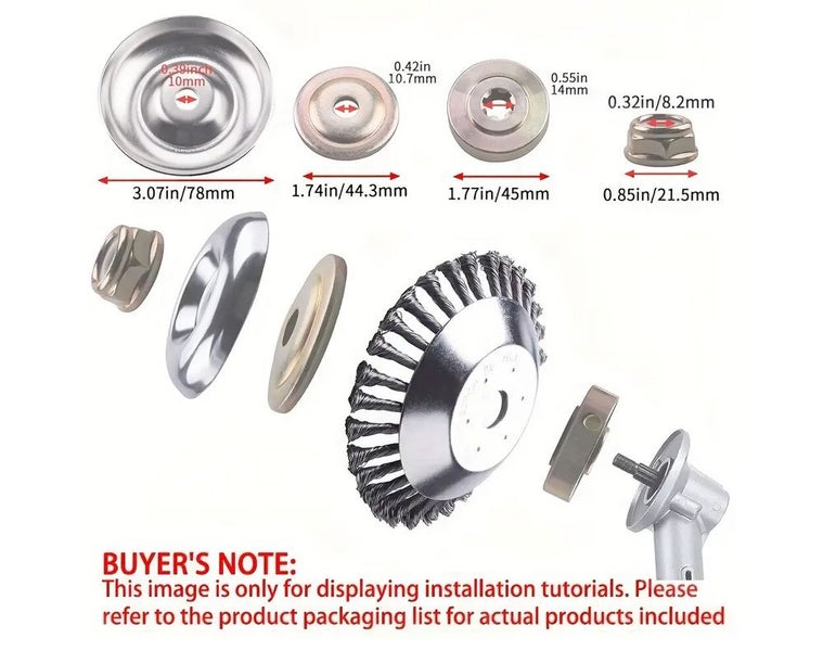 Steel Wire Trimmer Head - (8") *IN STOCK* Carousel 7