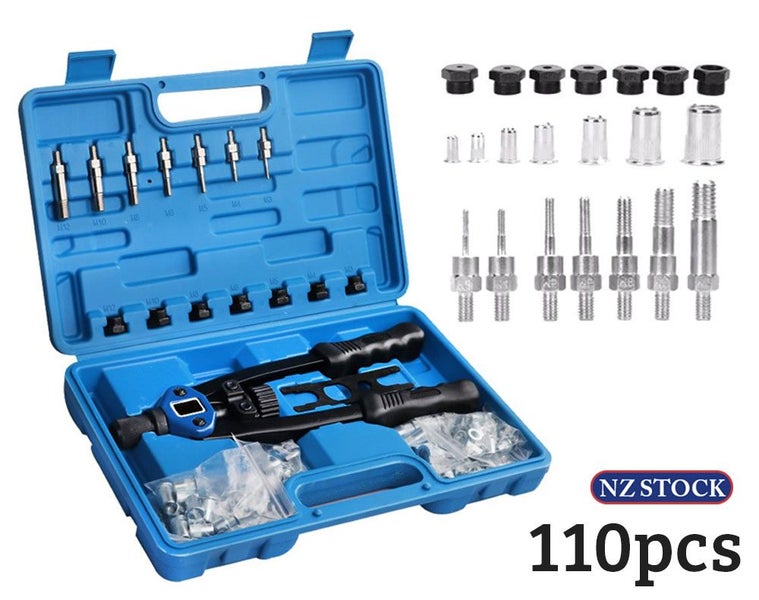 M3-M12 Riveter Tools Set Nut Riveting Screw Kits Rivnut Nutsert Insert Accessori Carousel 1