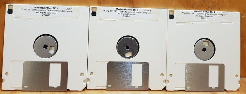 VINTAGE - INDIANA JONES THE LAST CRUSADE FOR MACINTOSH ON 3x 3.5" FLOPPY DISKS Carousel 2