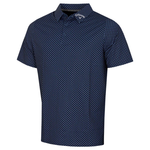 Callaway Mens Golf Trademark Printed Wicking Polo Shirt Carousel 1