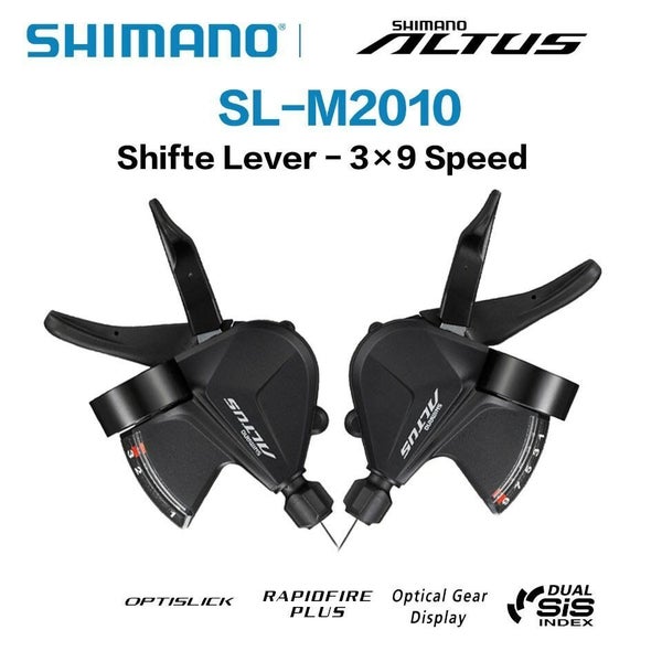 Trigger Shifter Levers Rapid fire Right Left - Shimano Altus SL-M2010 3x9 Speed Carousel 1
