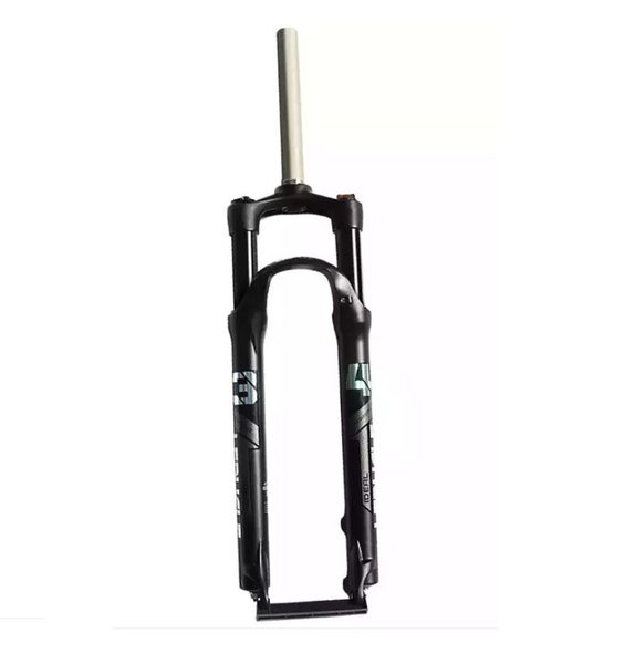 MTB Bike Fork - 27.5" 28.6mm, Spring Suspension, 10cm travel, Aluminum, Black Carousel 1