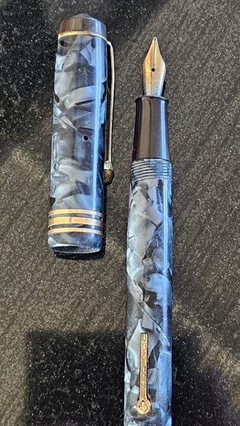 ANTIQUE ESTATE 14CT CONWAY STEWART INK PEN +1 Carousel 8