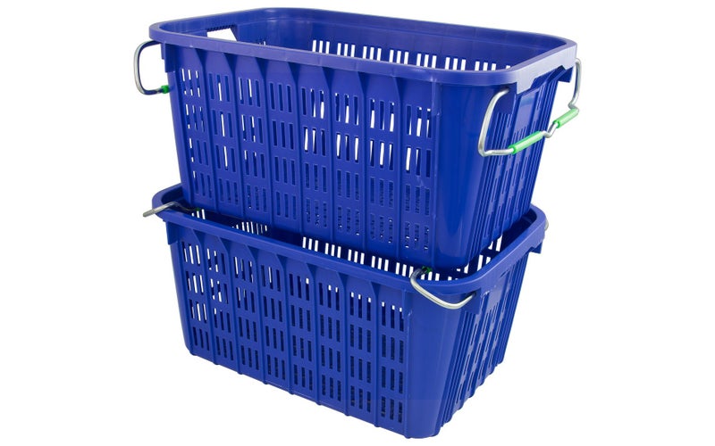 60L Food Grade Produce Crate with Heavy Duty Carry Handles Stack/Nest Carousel 5