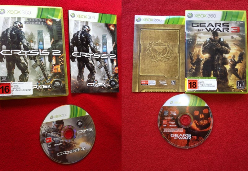 Crysis 2 & Gears of War 3 - Two Excellent Shooter XBOX360 Games Carousel 1