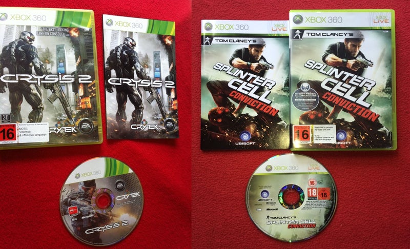 Splinter Cell: Conviction AND Crysis 2 - XBOX360 Carousel 1