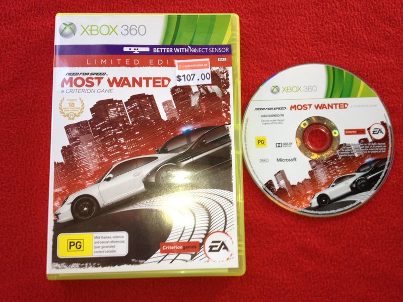 Need For Speed Most Wanted - 9/10 XBOX360 Game Carousel 1