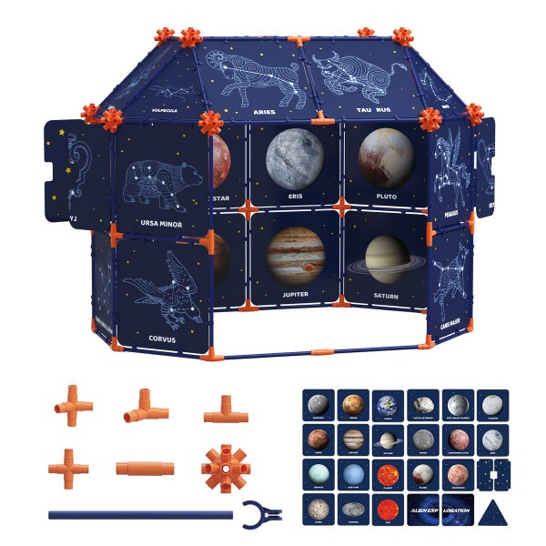 Children’s DIY Cardboard Play House Building Kit Carousel 10