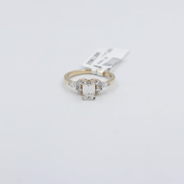 10ct Yellow Gold Lab Grown Diamond Set of 2 1.36carat Ring Carousel 1