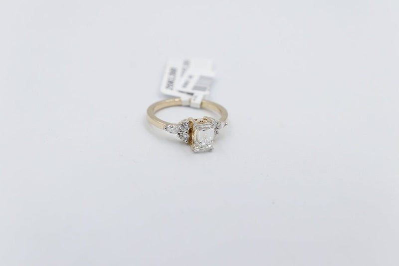 10ct Yellow Gold Lab Grown Diamond Set of 2 1.36carat Ring Carousel 2
