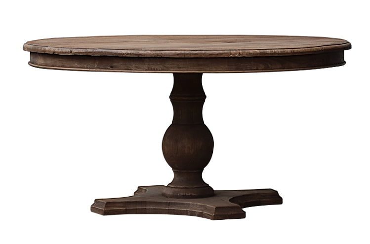 Montpellier Round Dining table - Reclaimed Elm - 1500mm Carousel 1