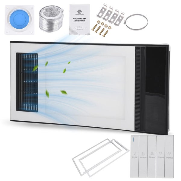 NEW PTC Ceramic Heater Warm Air Light Exhaust Fan 3 in 1 Bathroom Ceiling System Carousel 1