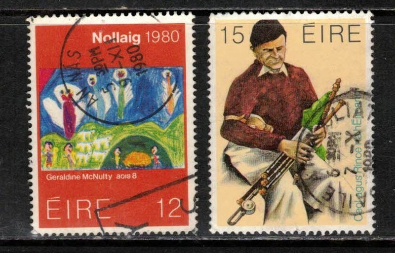 (m) Ireland 1980 2 stamps used Carousel 1