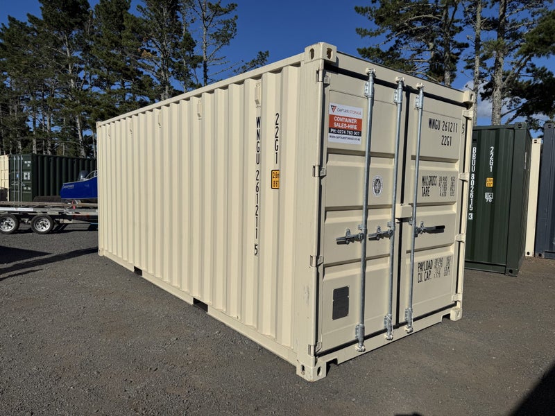 20’ Beige New Build One Trip Shipping Container Carousel 1
