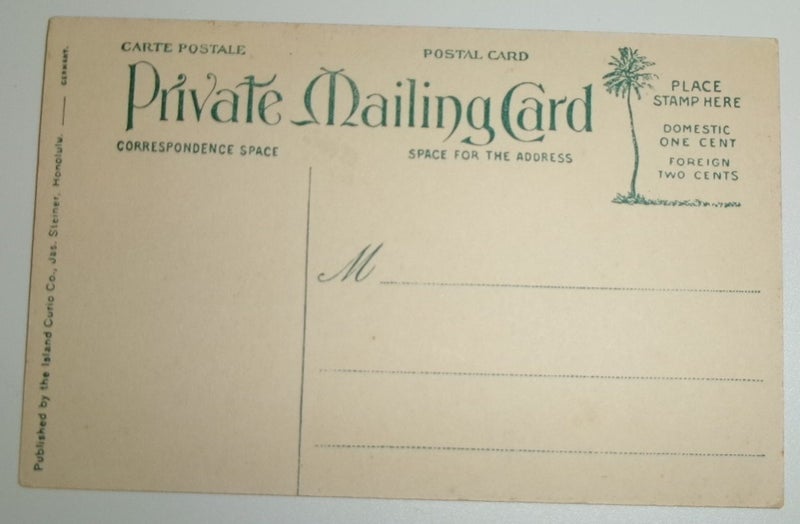 Pacific Club, Honolulu-Private Mailing Card. Published By The Island Curio Co Carousel 2