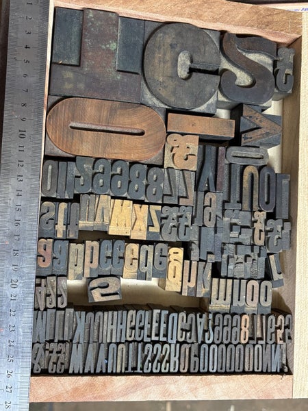 Letterpress Misc wood letters Carousel 1