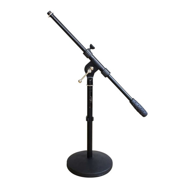 Artist MS023 Small Black Boom Mic Stand w/ Round Base Carousel 1