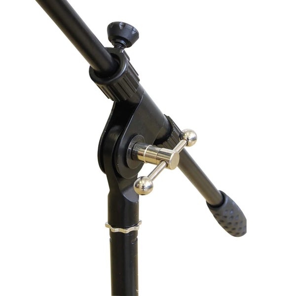 Artist MS023+44 2 Pack Small Black Boom Mic Stand & Mic Clips Carousel 2