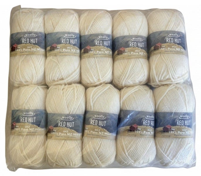 Woolly Red Hut 8 ply 10 pack ****$1 RESERVE**** Carousel 1