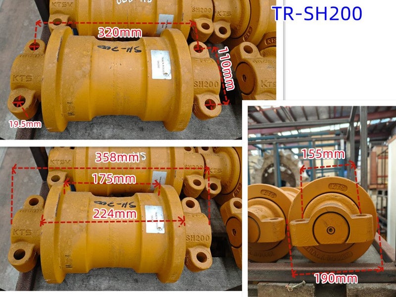 Digger Track Roller for SH100 SH120-3 /A3 SH200 SK15 SK30 SK045 SK60 SK100 SK200 Carousel 1