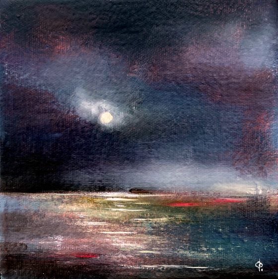 STORMY WEATHER. Original painting by Nick Fedaeff Carousel 1