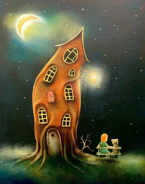 COME AWAY WITH ME. Original painting by Nick Fedaeff Carousel 1