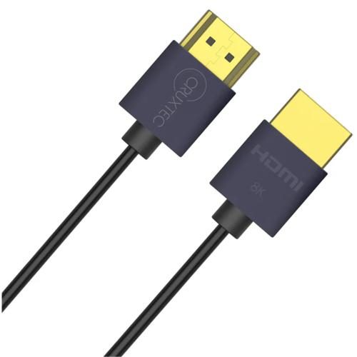 Cruxtec 0.5m Ultra Slim HDMI Cable 48Gbps - Full Ultra HD - 8K/60Hz & 4K/120Hz Carousel 1