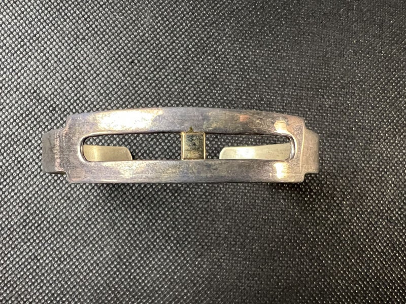 Sterling Silver & Gold Accent Cuff Bracelet – 18.65g – Hallmarked 925 - Lot F700 Carousel 1