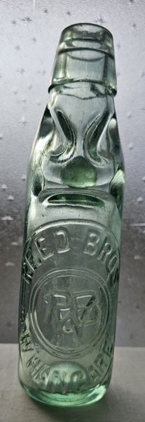 #355218 Whangarei Reed Bros Codd Marble Bottle, Kilner Bros 5oz size, #1558 Carousel 1