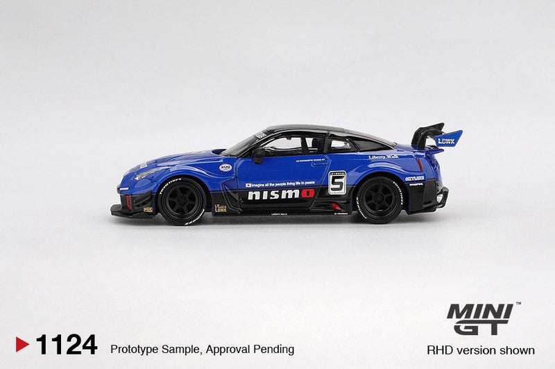 Mini GT LB-Silhouette WORKS GT NISSAN 35GT-RR Ver.2 Blue Carousel 3