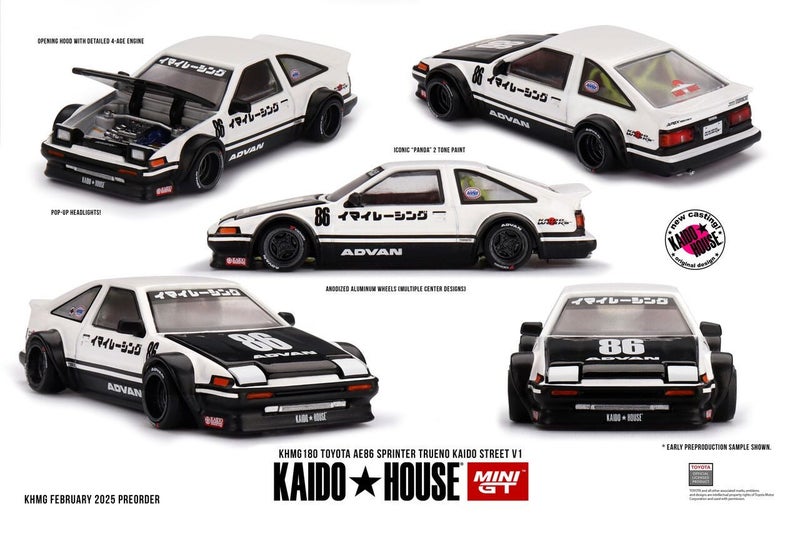 Mini GT Kaido House Toyota AE86 Sprinter Trueno Kaido Street V1 Carousel 1