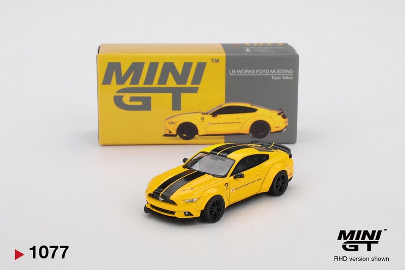 Mini GT LB-WORKS FORD MUSTANG Triple Yellow Carousel 1