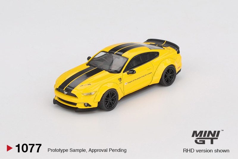 Mini GT LB-WORKS FORD MUSTANG Triple Yellow Carousel 2