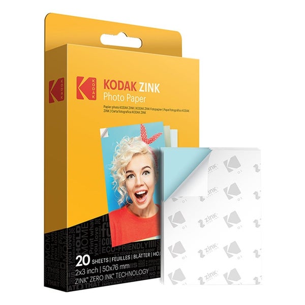 Kodak ZINK 2x3" Media Paper (20 Sheets) Carousel 1