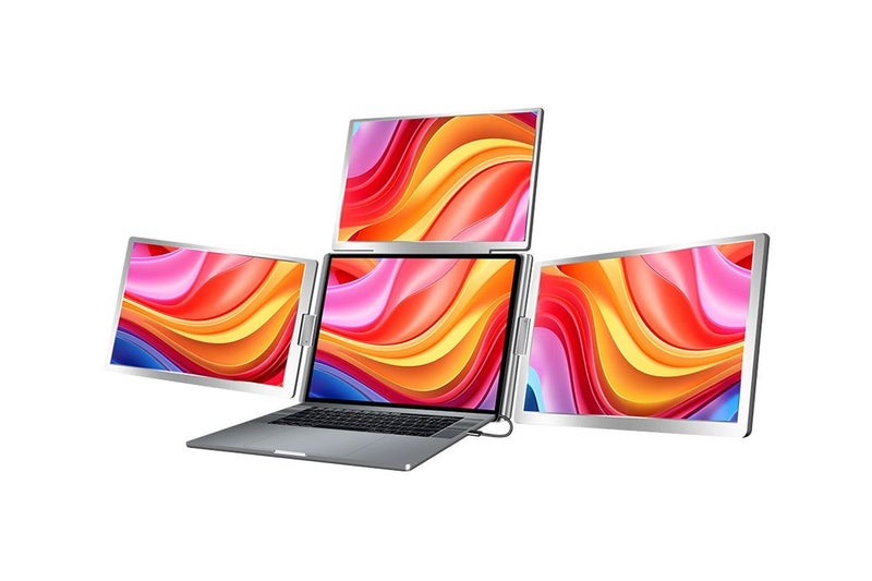 Kogan XPRESSO 14" Full HD Pro Triple Screen Tri-Fold Portable Monitor for 12 - Carousel 1
