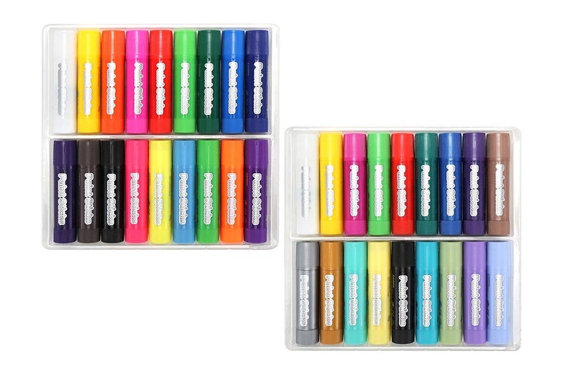 36 Piece Colour Water Tempera Paint Sticks Set Carousel 1