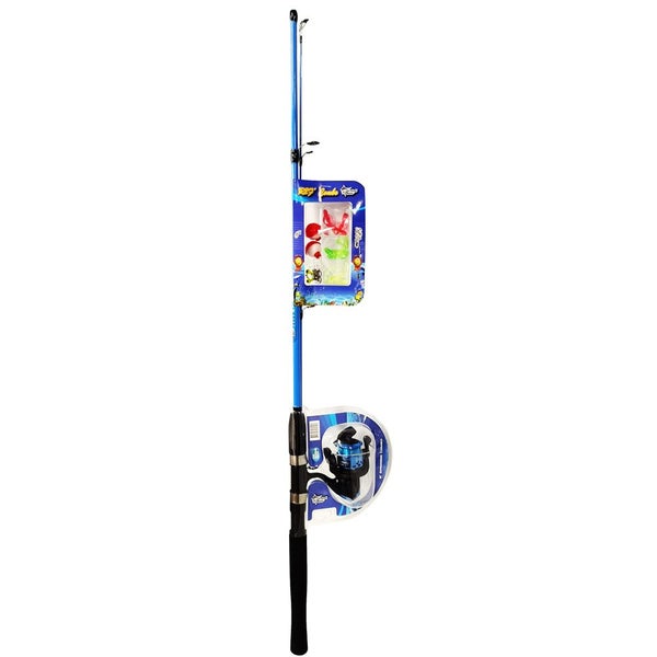 Cobalt Blue Carded 6ft Fishing Combo Kit Carousel 1