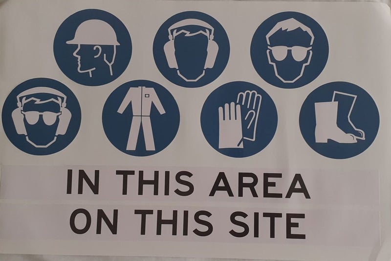 PPE Warning Signs x 2 Carousel 4